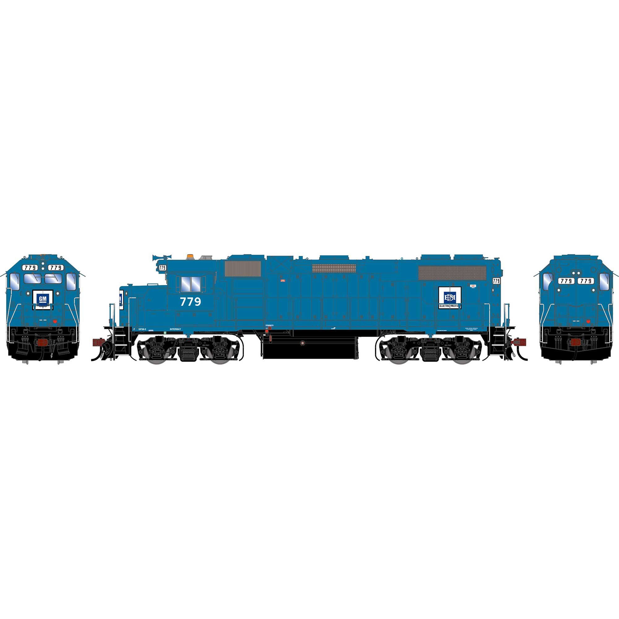 PREORDER Athearn Genesis HO G2692 GP38-2 Diesel Locomotive, EMD #779 (DCC & Sound Equipped)