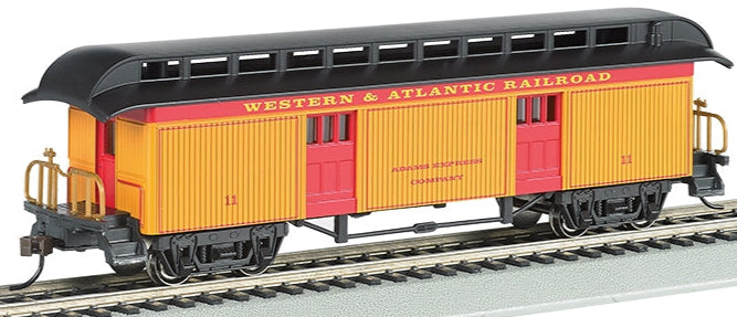 Bachmann HO 15301 1860 Baggage Car, Western and Atlantic #11