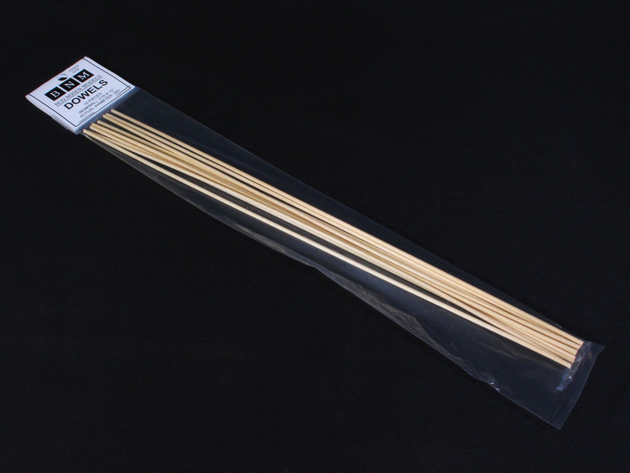 Birch Dowels 1/16 x 12 inch 10 pack
