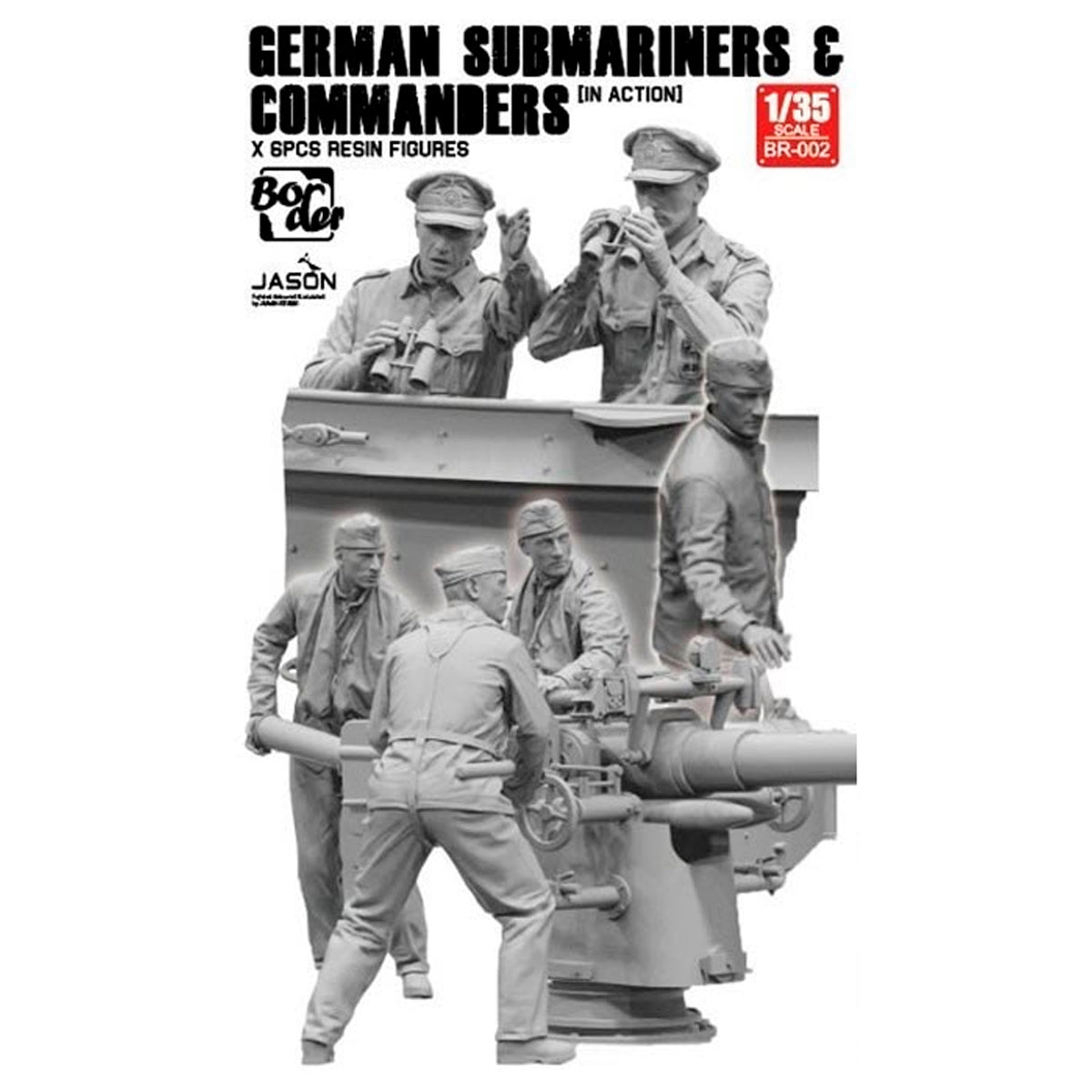 Border Model 1/35 German Submariners & Commanders In Action