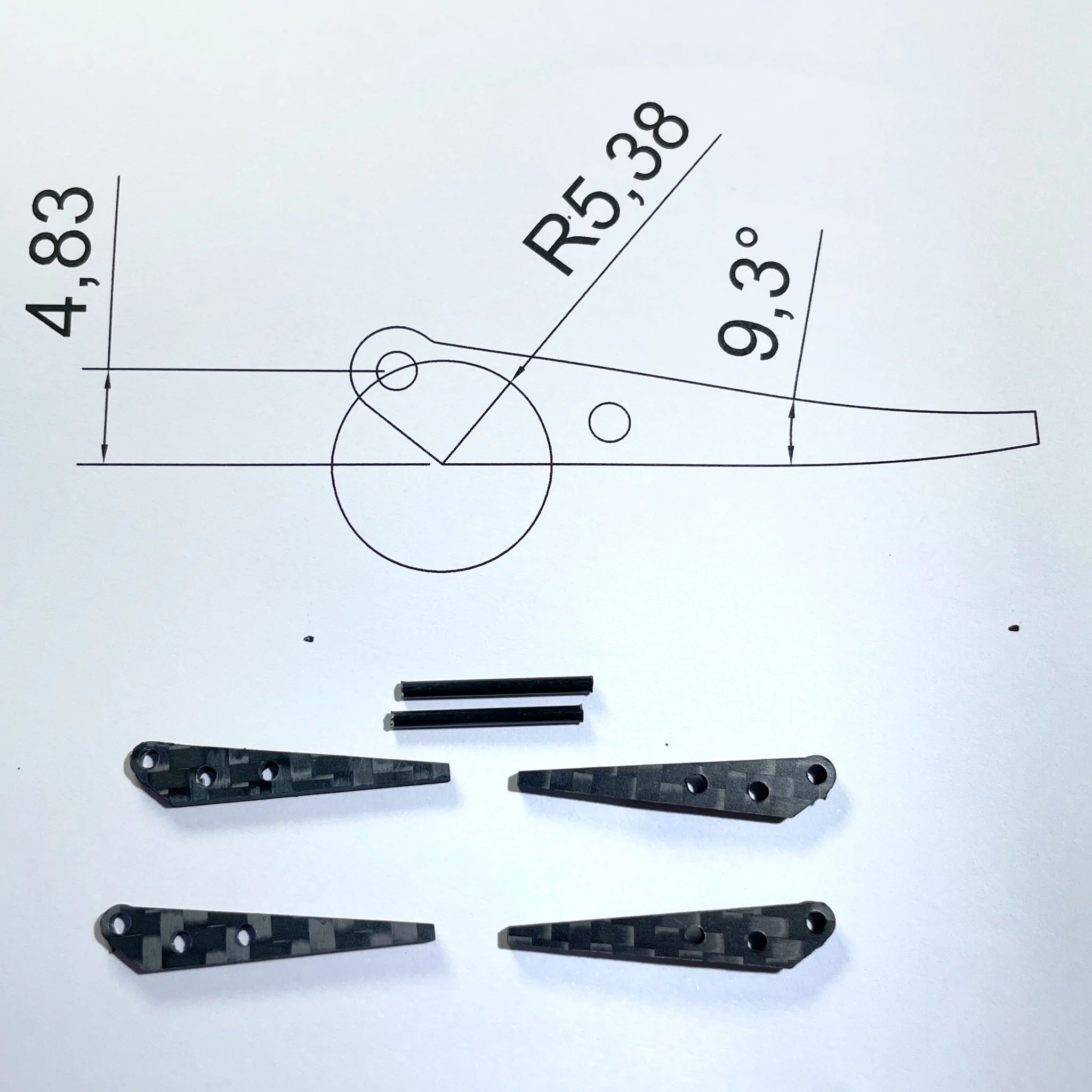 CFK Control Horn 4.83mm