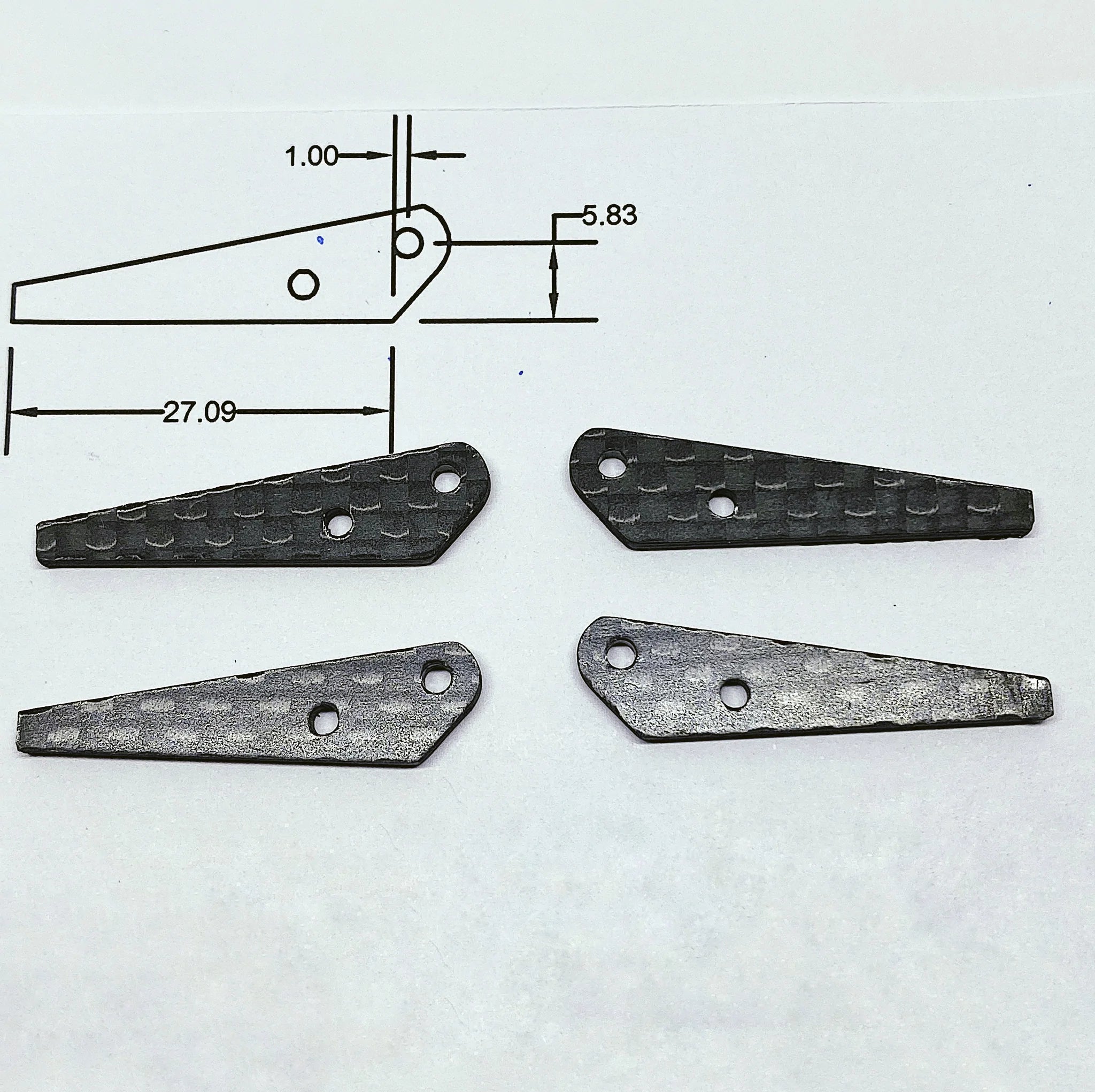 CFK Control Horn 6.4mm for F3F / F3B