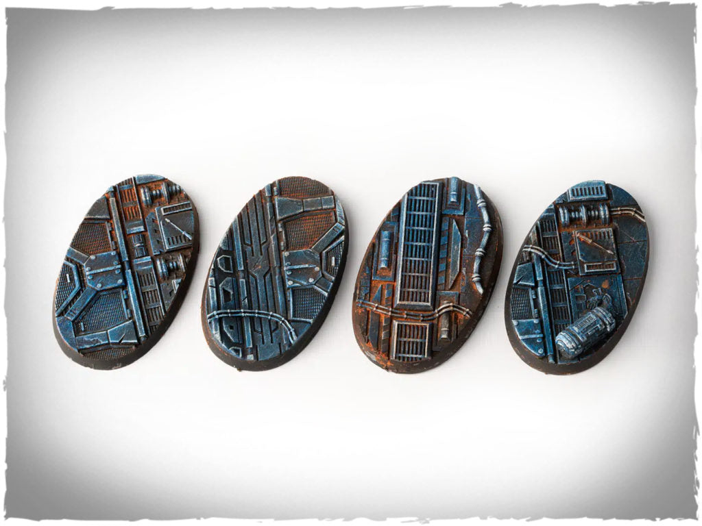 Gamers Grass Battle Ready Bases - Spaceship Corridor - Oval 60mm (x4)