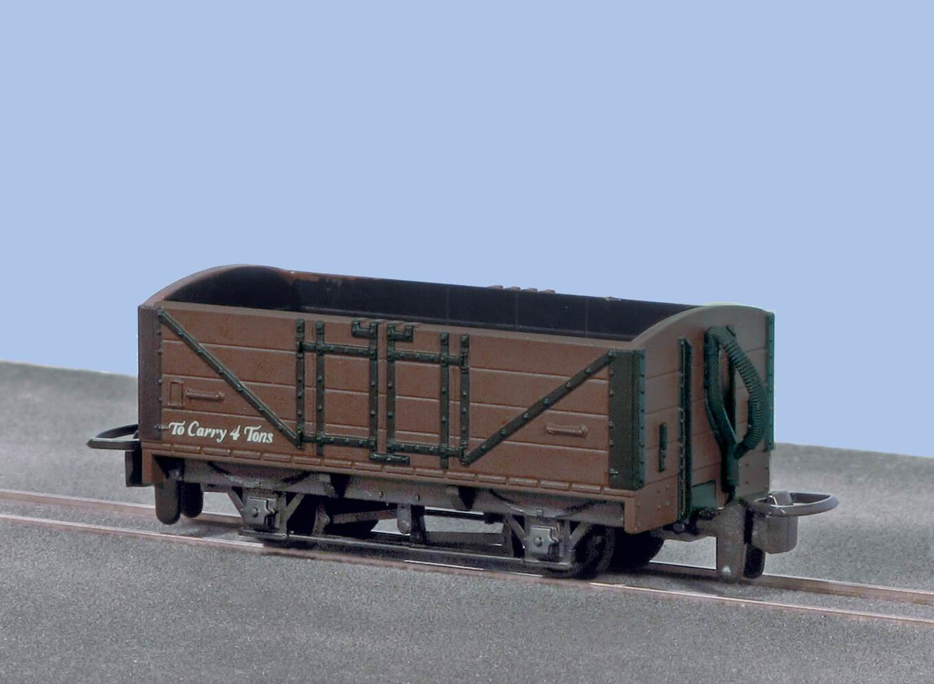 Peco HOn30 GR201U OO-9 Open Wagon, Unlettered Brown