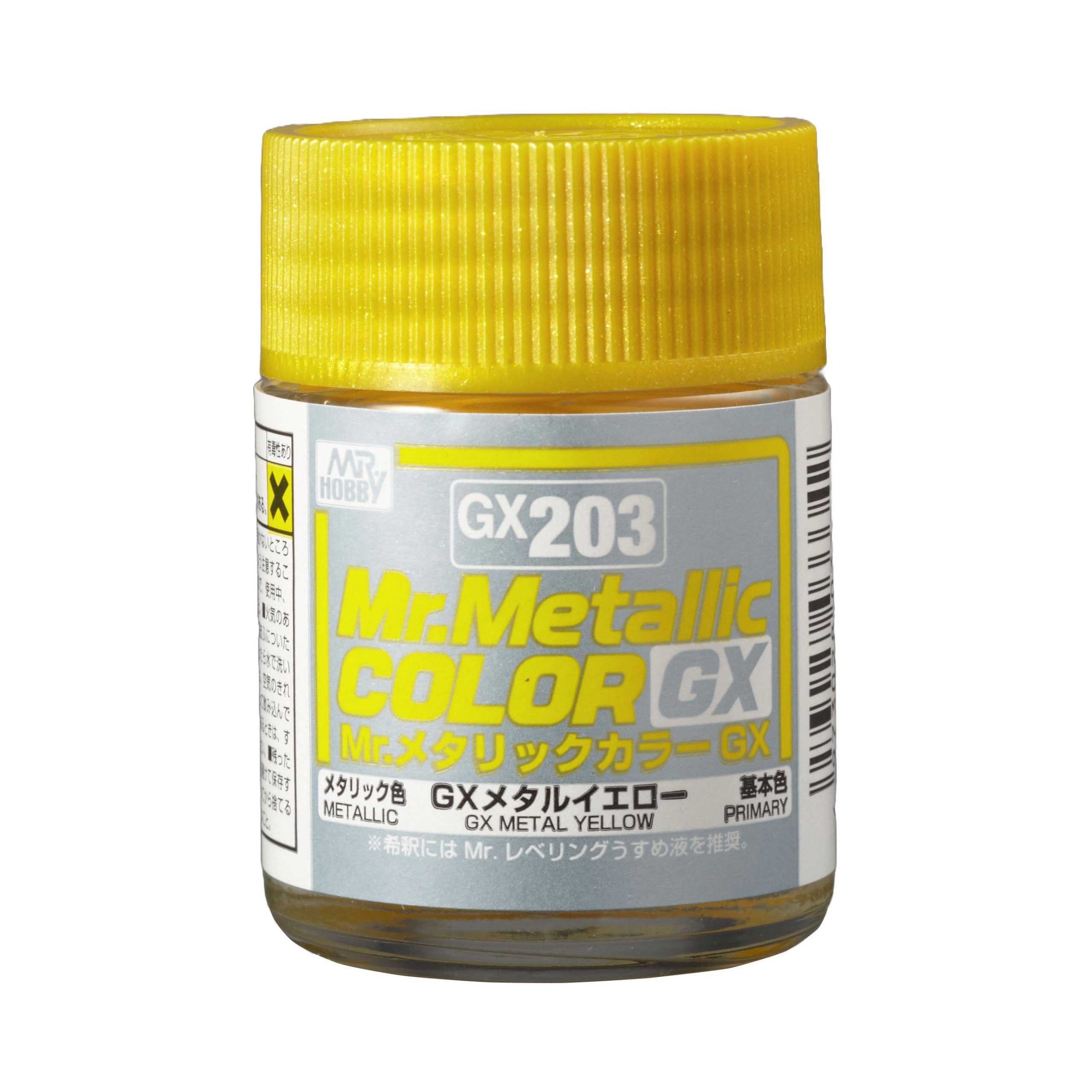 Mr. Hobby GX203 METALLIC YELLOW 18ML