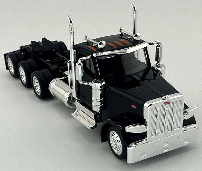 HO Logistics Replicas HO 589092 Peterbilt 589 Tractor 3-Axel Day Cab, Black