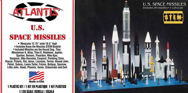Atlantis 1/128 U.S. Space Missiles 36 Missiles