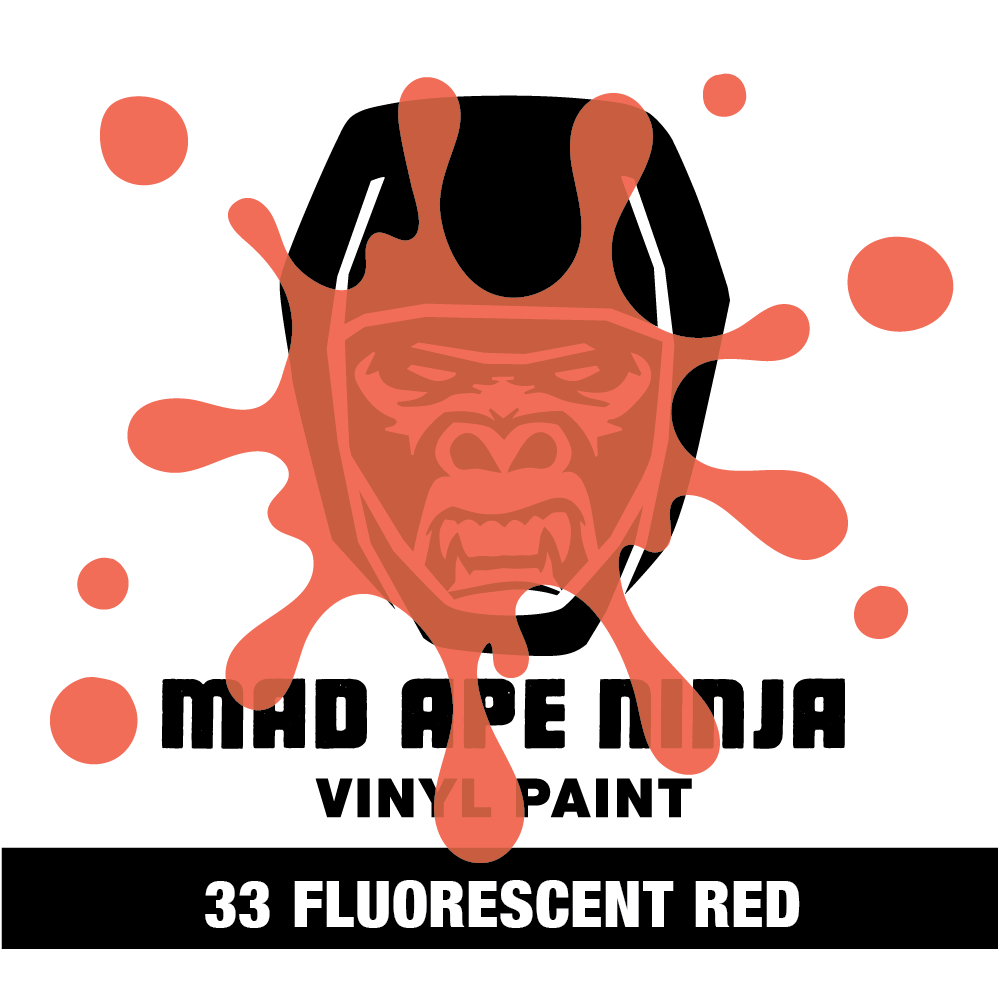 MAD APE NINJA Vinyl Paint 33 Fluorescent Red