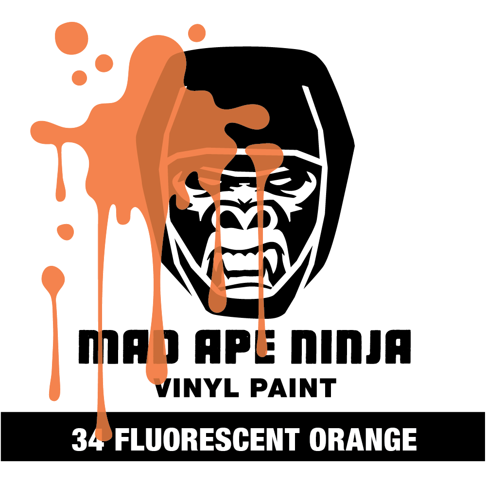 MAD APE NINJA Vinyl Paint 34 Fluorescent Orange