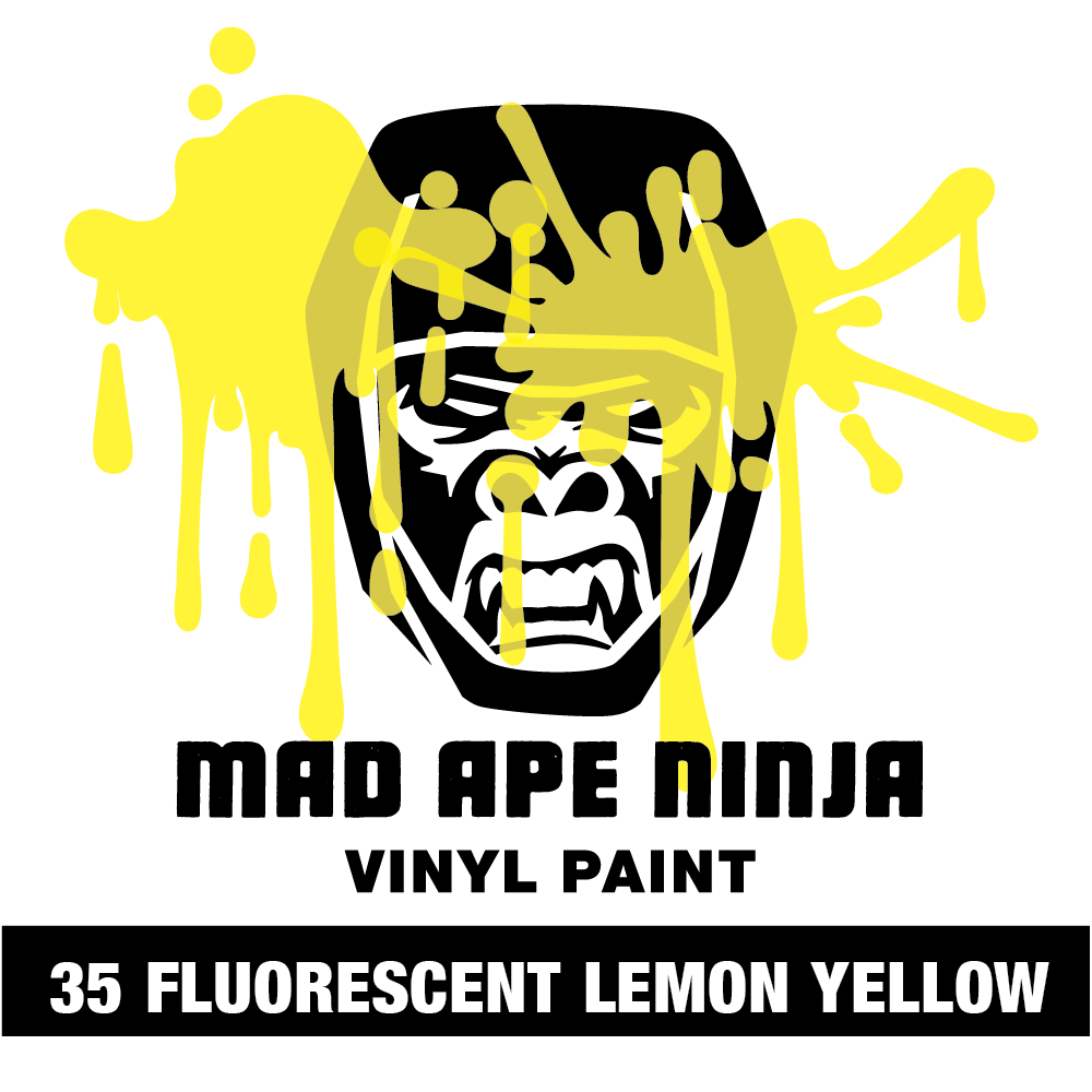 MAD APE NINJA Vinyl Paint 35 Fluorescent Lemon Yellow