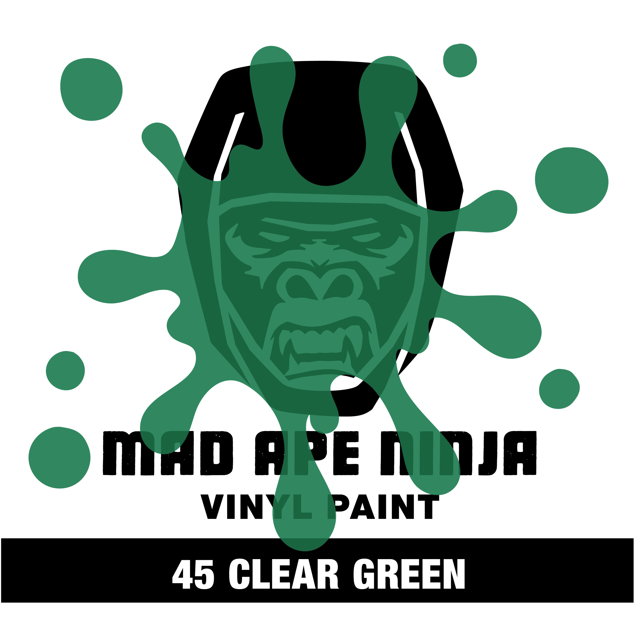 MAD APE NINJA Vinyl Paint 45 Clear Green