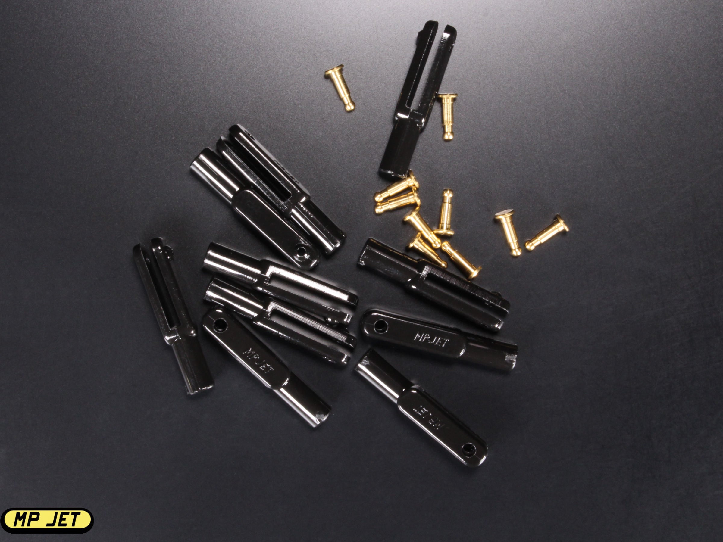 MP Jet Plastic Clevis / Length 23mm / Slot width 1.6mm / 1.6mm dia. Pin / 10pk