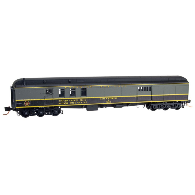 Micro-Trains N 14800150 70' Heavyweight Mail Baggage Car, Canadian National #7806