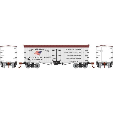 Roundhouse HO RND-1022 36' Wood Reefer, St. Joseph Packing #112