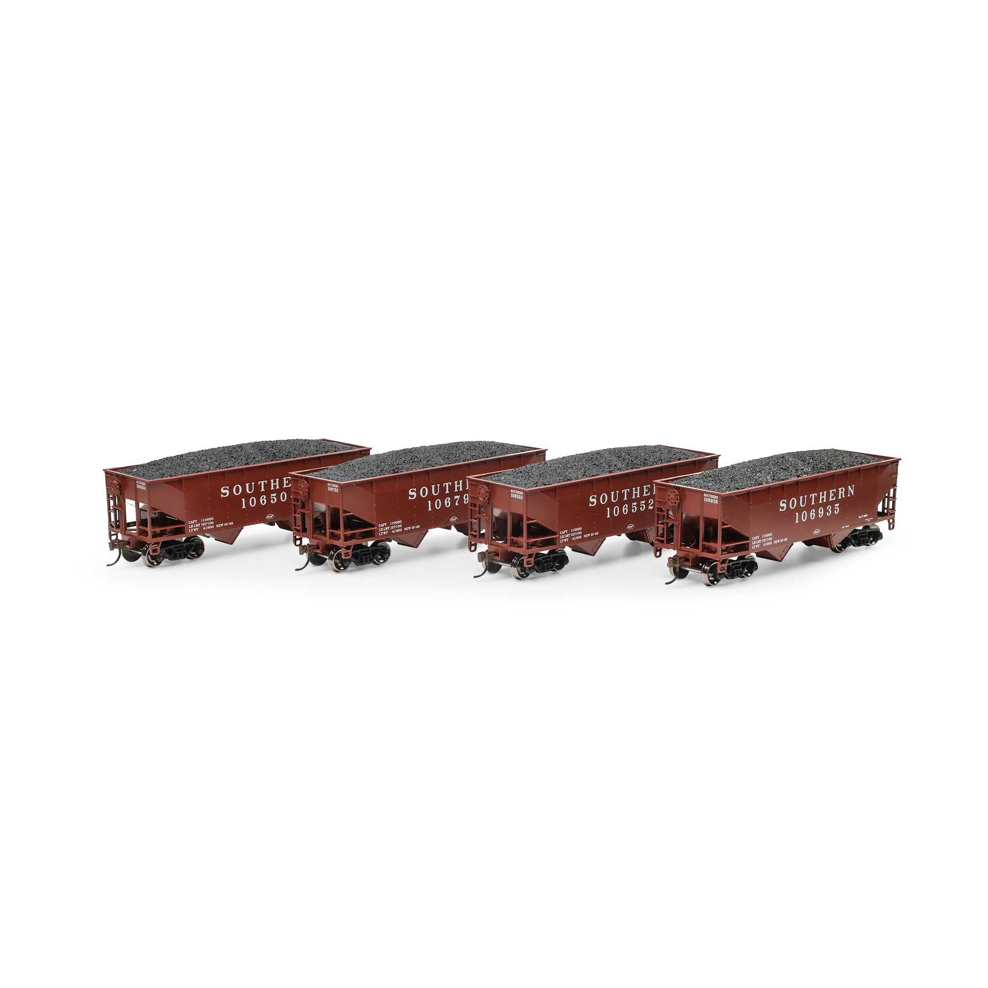 Athearn Roundhouse RND-1047 HO 34ft Offset Hopper, SOU #106504 / 106552 / 106792 / 106935