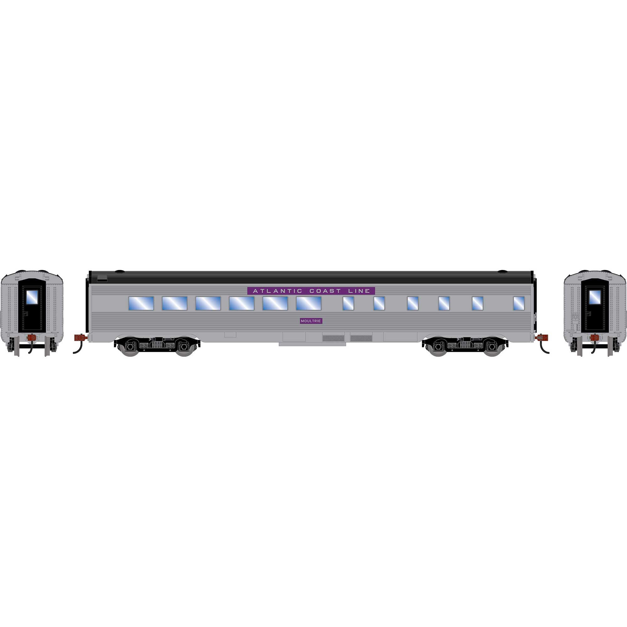 PREORDER Roundhouse HO 3535 Streamline Diner Car, Atlantic Coast Line Moultrie