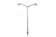 Plastruct O 94811 SLD-48 1960S Double Boulevard Lights, 1:48 (2-Pack)