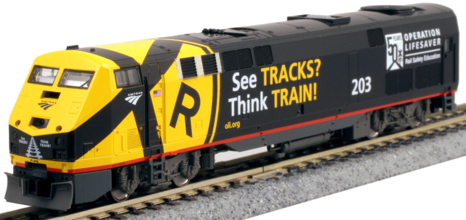 Kato N 1766039-LS GE P42 Genesis, Amtrak "Operation Life Saver" #203 (DCC and Sound Equipped)
