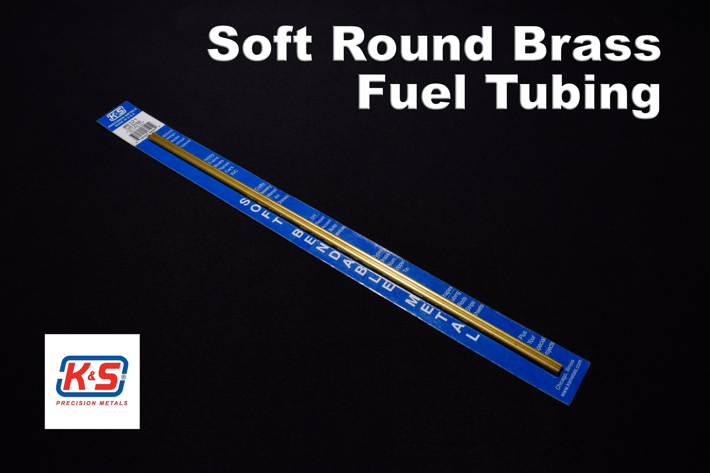 K&S 1/8'' Soft Brass Fuel Tubing (Pack of 2)