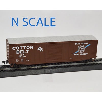 Value Trains USA N N10087 Boxcar, Cotton Belt Blue Streak #35170