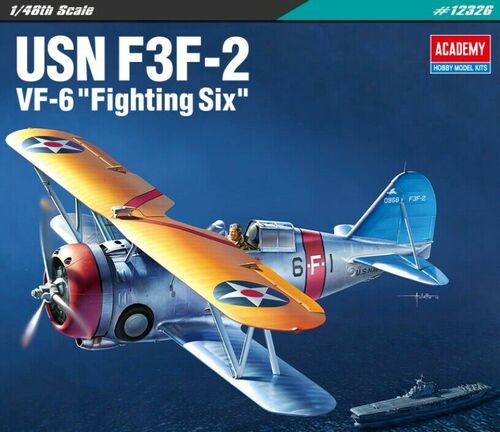 Academy Models 12326 F3F-2 VF-6 USN Fighting Six 1:48