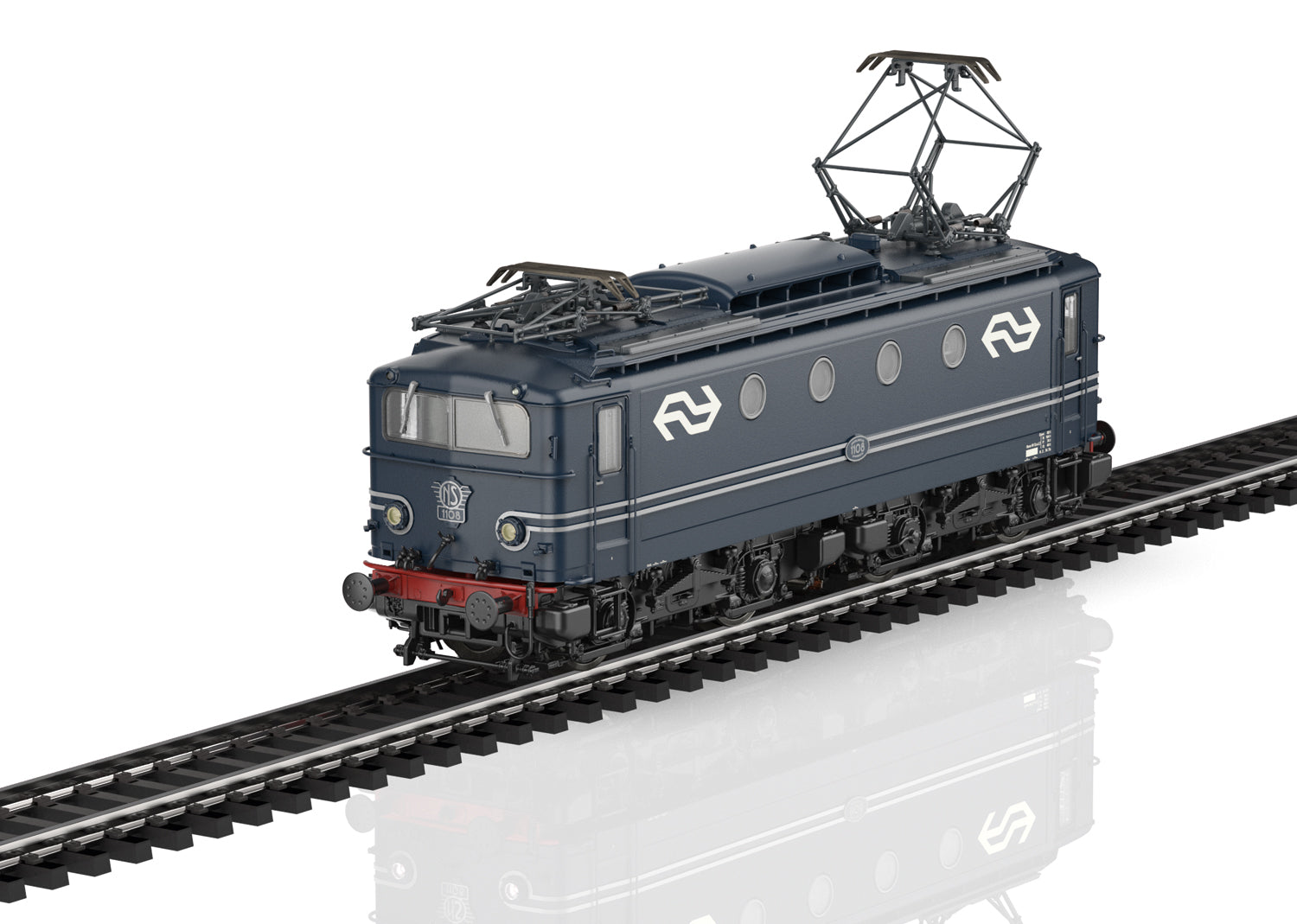 PREORDER Minitrix HO 25110 Class 1100 Electric, Dutch State Railways #1108 (DCC & Sound Equipped)