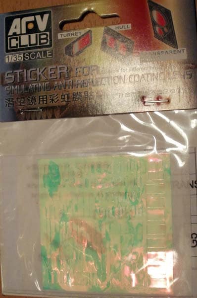 AFV Club AC35018 Sticker Simulating Anti Reflection Lens