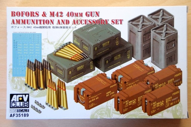 AFV Club AF35189 Bofors & M42 40mm Ammo 1:35