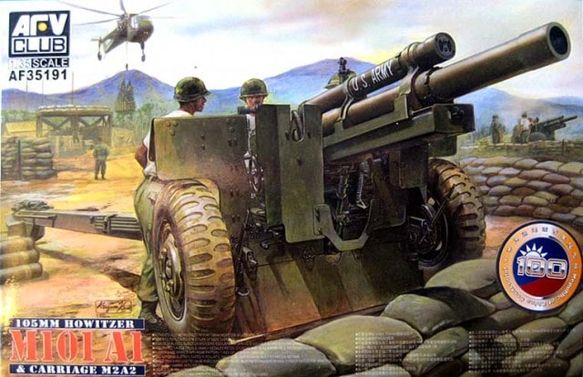 AFV Club AF35191 105mm Howitzer M101A1 &M2A2 1:35