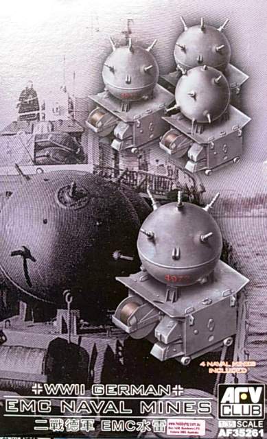 AFV Club AF35261 German Emc Type II Mines 4pc 1:35