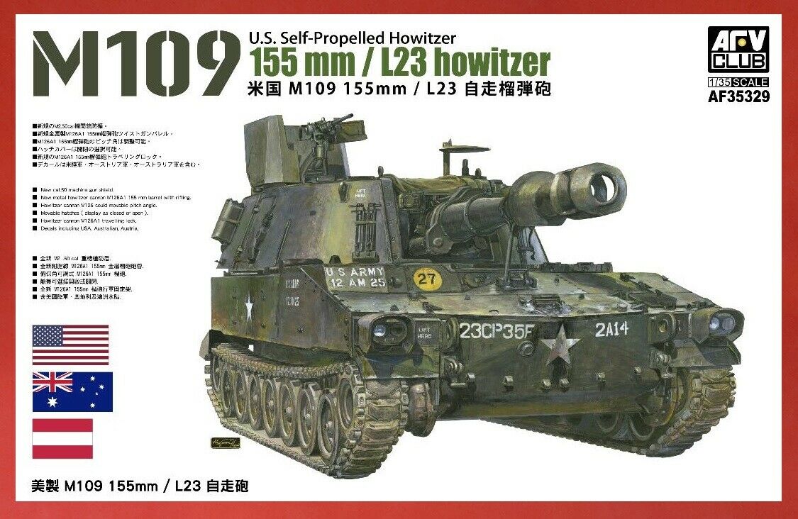 AFV Club AF35329 M109 155mm/L23 Howitzer 1:35