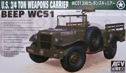 AFV Club AF35S15 Beep Wc51 3/4ton Carrier 1:35