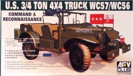 AFV Club AF35S16 US 3/4ton Command Car 1:35