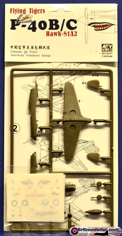 AFV Club AR144S01 Flying Tigers P40B/C Hawk 81A2 1:144