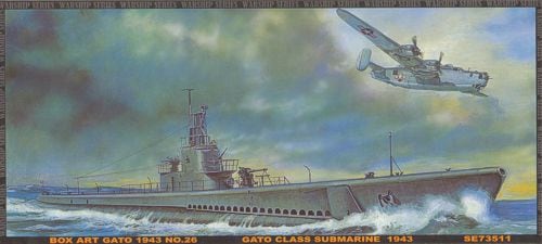 AFV Club SE73511 US Gato-Class Submarine 1:350
