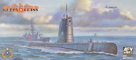 AFV Club SE73513 US Guppy II Class Submarine 1:350