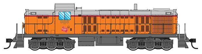 PREORDER Walthers Mainline HO 910-20716 Alco RSC2 Diesel Locomotive, Milwaukee Road #988 (DCC & Sound Equipped)