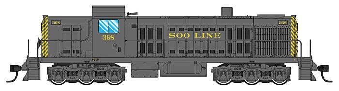 PREORDER Walthers Mainline HO 910-20722 Alco RSC2 Diesel Locomotive, Soo Line #368 (DCC & Sound Equipped)