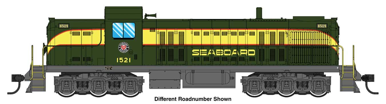 PREORDER Walthers Mainline HO 910-10718 Alco RSC2 Diesel Locomotive, Seaboard #1521