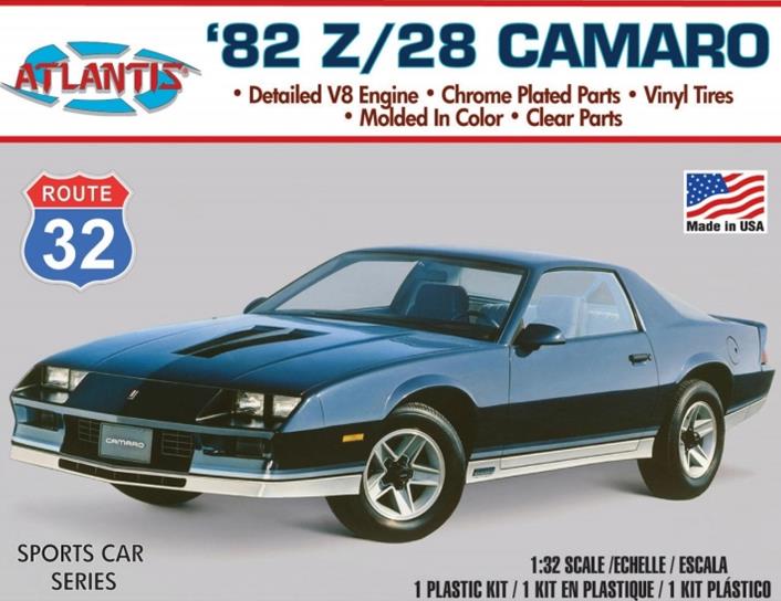 Atlantis Models 2004 82 Chevy Camaro Route 32 1:32