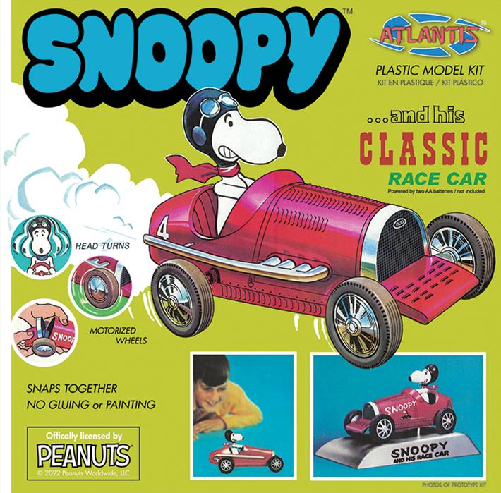 Atlantis Models 6894 Snoopy and His Race Car