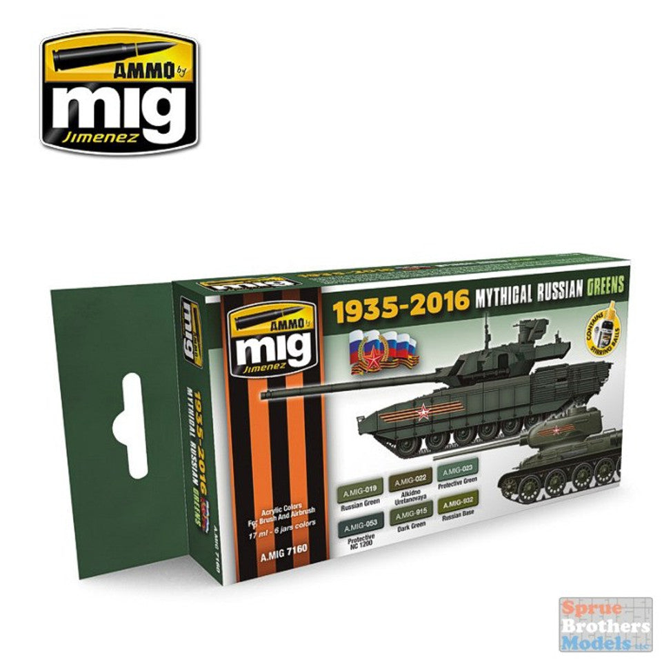 Ammo Mig 7160 MYTHICAL RUSSIA GREEN SET