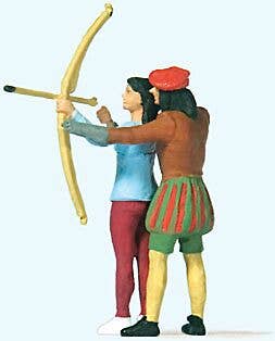 Preiser HO 28219 Archery Instructor with Student (2)