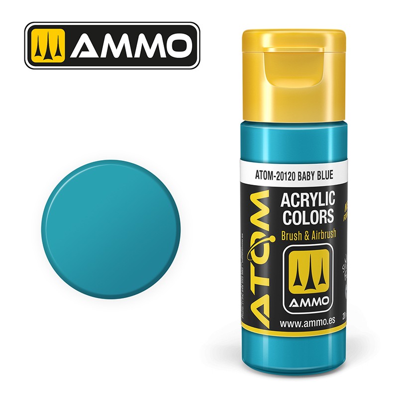 Ammo Mig 20120 ATOM COLOR BABY BLUE