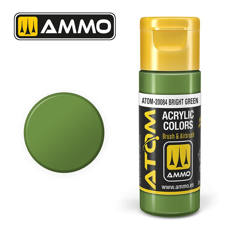 Ammo Mig 20084 ATOM COLOR BRIGHT GREEN