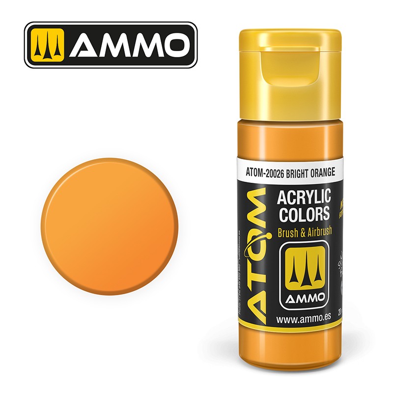 Ammo Mig 20026 ATOM COLOR BRIGHT ORANGE