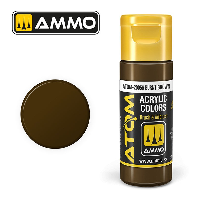 Ammo Mig 20056 ATOM COLOR BURNT BROWN
