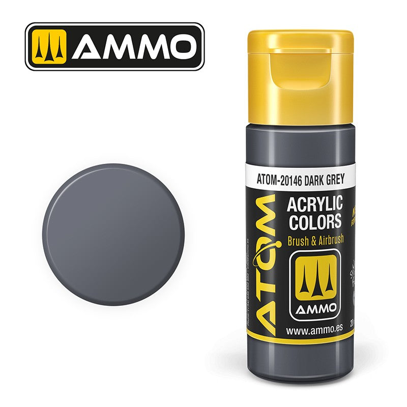 Ammo Mig 20146 ATOM COLOR DARK GREY