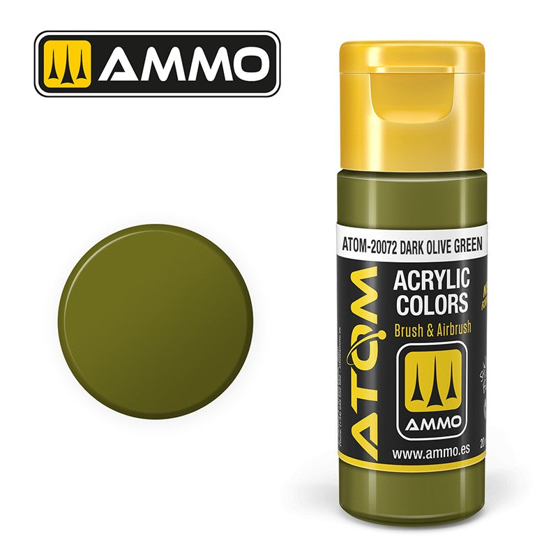 Ammo Mig 20072 ATOM COLOR DARK OLIVE GRN