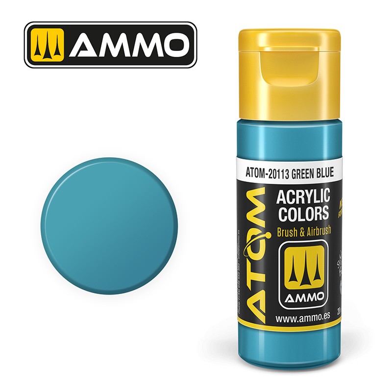Ammo Mig 20113 ATOM COLOR GREEN BLUE